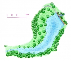 Mapa Vinořský rybník